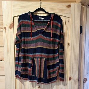 American Eagle Outfitters Multicolor Striped Hoodie